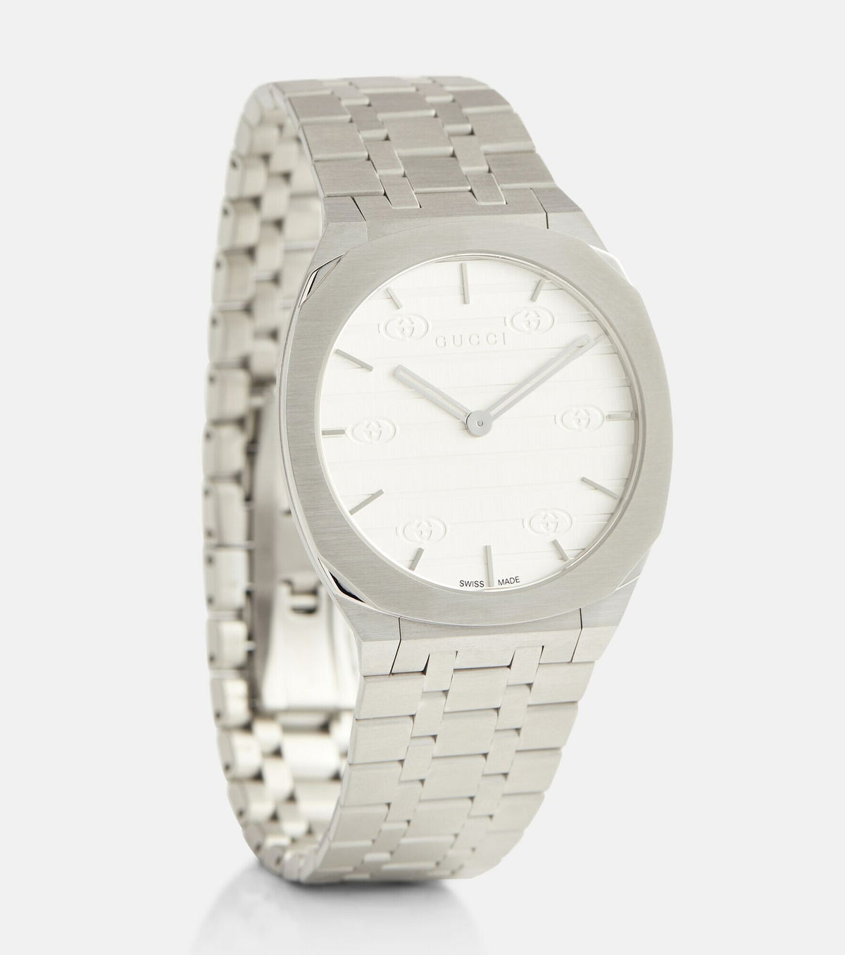 アナログ腕時計 GUCCI   25h Stainless Steel Watch GUCCI 25H 〕クオーツ スチール ゴールド ウォッチ 38 mm