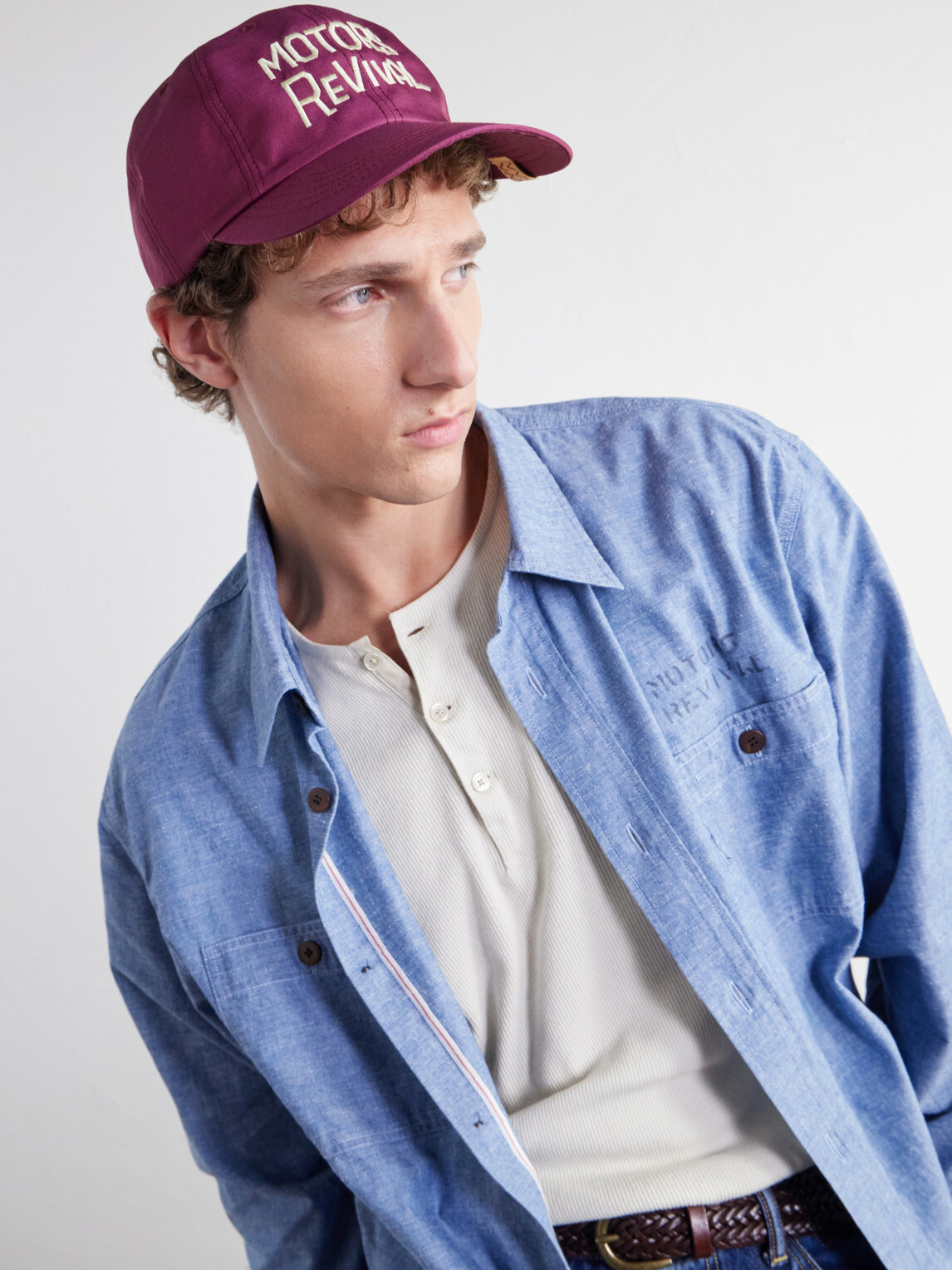 Visvim - Excelsior Wool and Silk-Blend Twill Cap - Burgundy