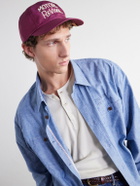 Visvim - Excelsior Wool and Silk-Blend Twill Cap - Burgundy