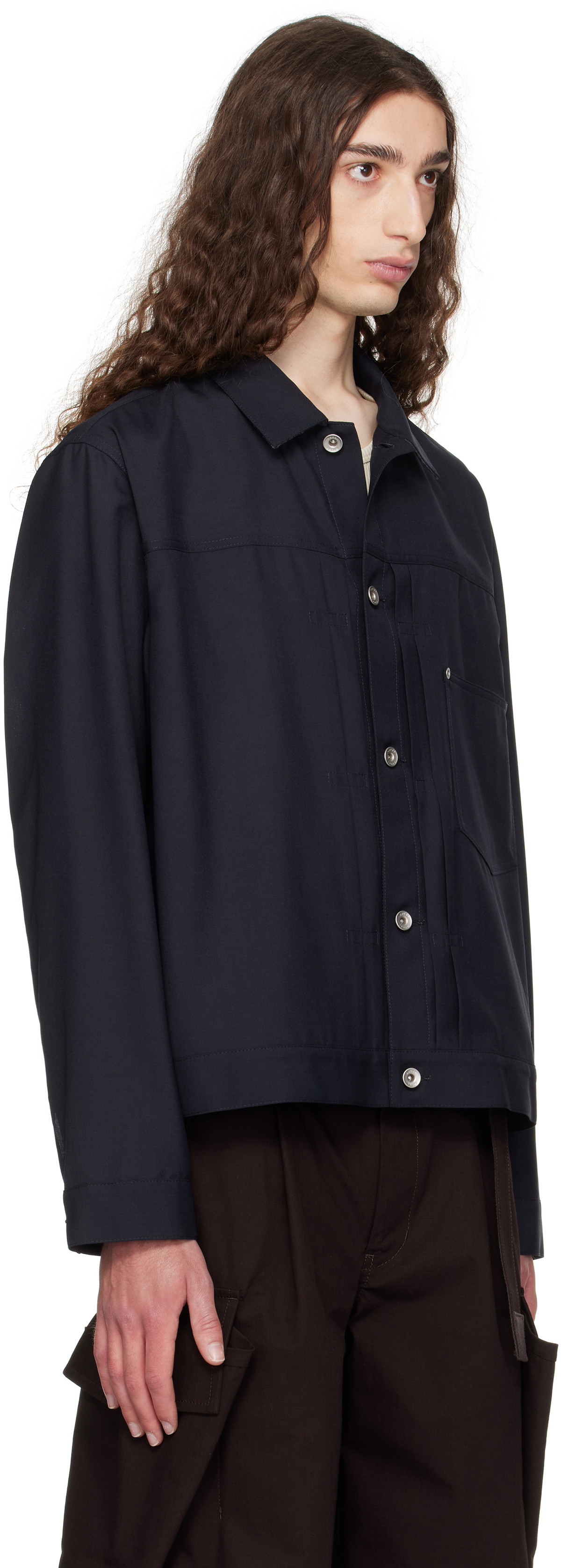 sacai Navy Suiting Jacket Sacai
