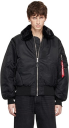 MASTERMIND WORLD Black Alpha Industries Edition B-15 Flight Reversible Bomber Jacket
