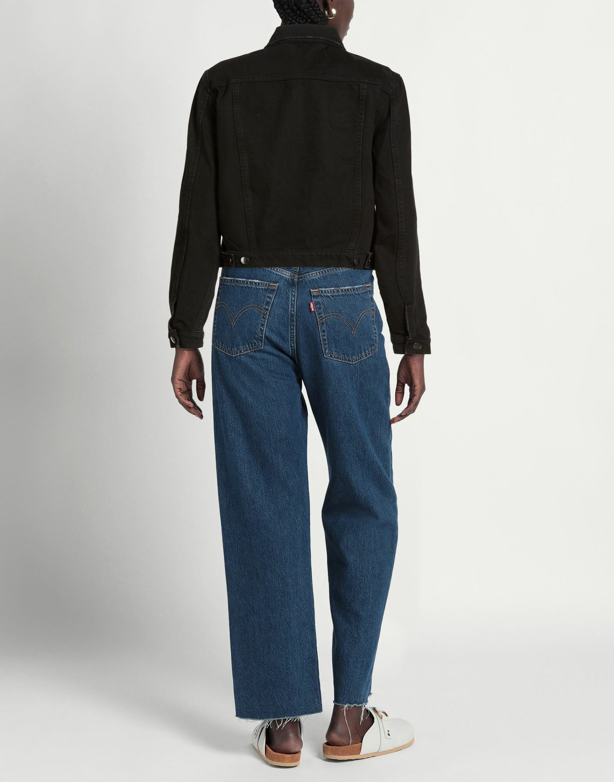 032c Womens Denim outerwear in Black