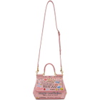 Dolce and Gabbana Pink Small Graffiti Miss Sicily Bag