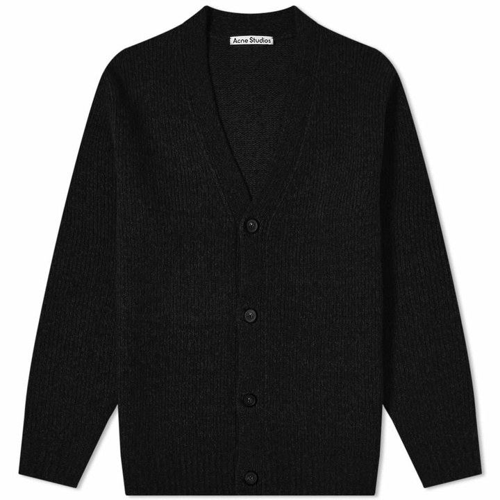 Photo: Acne Studios Men's Kabelo Cash Mix Cardigan in All Black