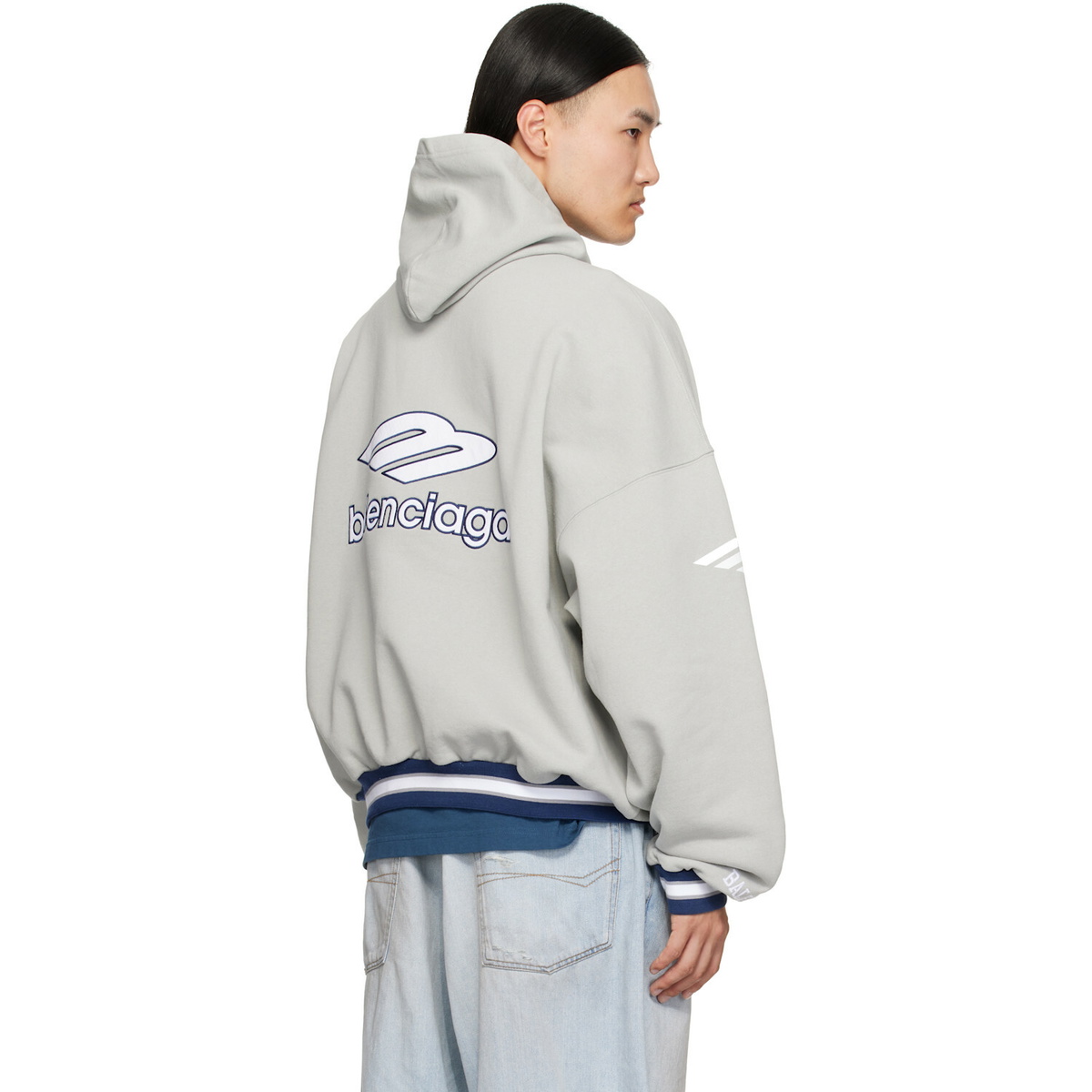 Balenciaga Gray Polo Hoodie