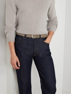 Loro Piana - 4cm Woven Suede Belt - Brown