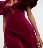 Rasario Cutout velvet midi dress