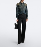 Fendi Cotton-blend denim shirt