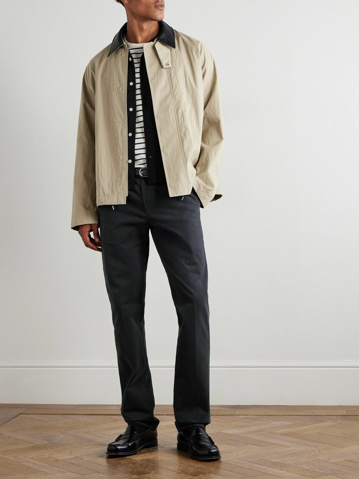 Massimo Alba - Straight-Leg Stretch-Cotton Gabardine Trousers - Gray