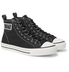 Valentino - Valentino Garavani Logo-Detailed Tech-Canvas High-Top Sneakers - Black