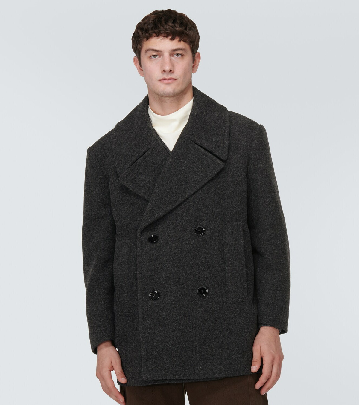 Lemaire Double-breasted wool peacoat Lemaire