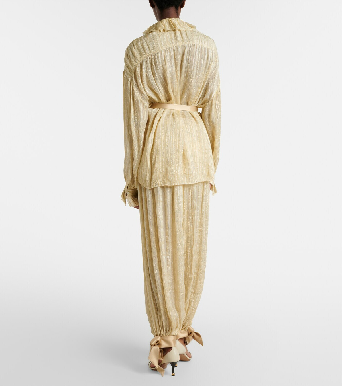 Xu Zhi Striped balloon pants
