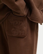 Honor The Gift Script Embroidered Sweats Brown/Beige - Mens - Sweatpants