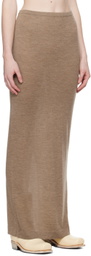 ÉTERNE Taupe Emma Maxi Skirt