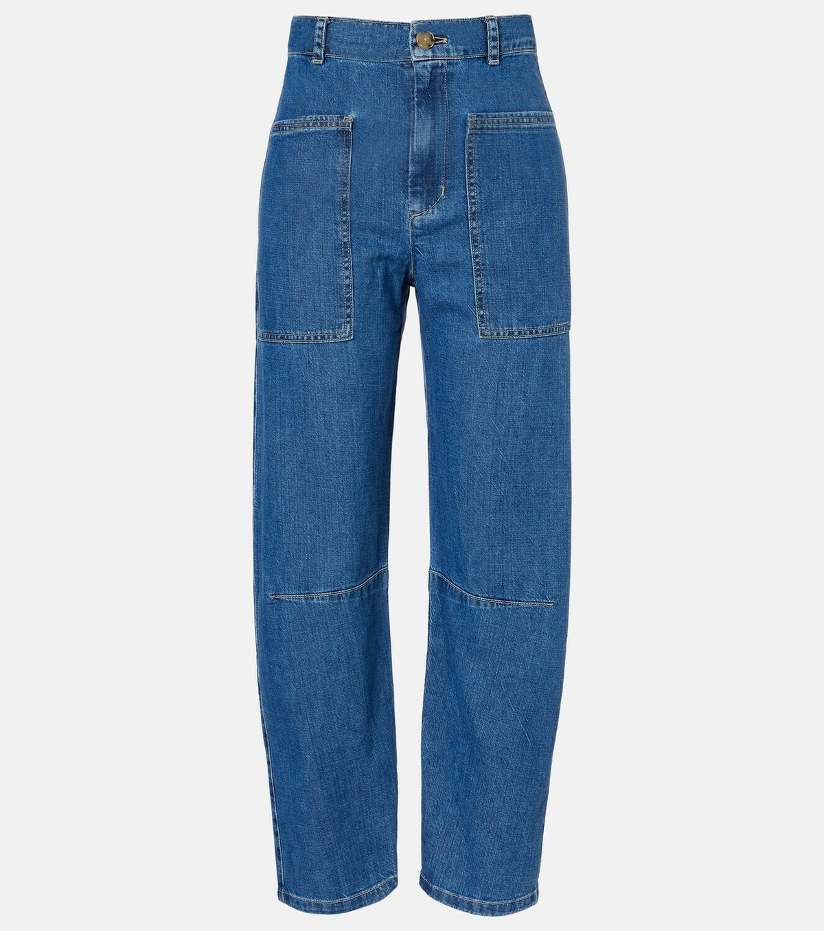 Velvet Farah high-rise tapered jeans