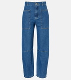 Velvet Farah high-rise tapered jeans
