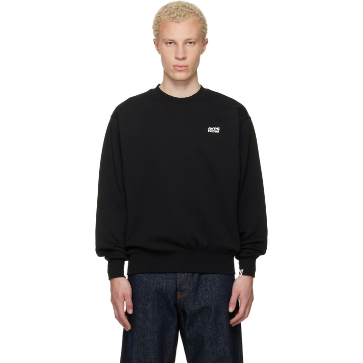Photo: AAPE by A Bathing Ape Black 'AAPENOW' Crew Neck Sweatshirt