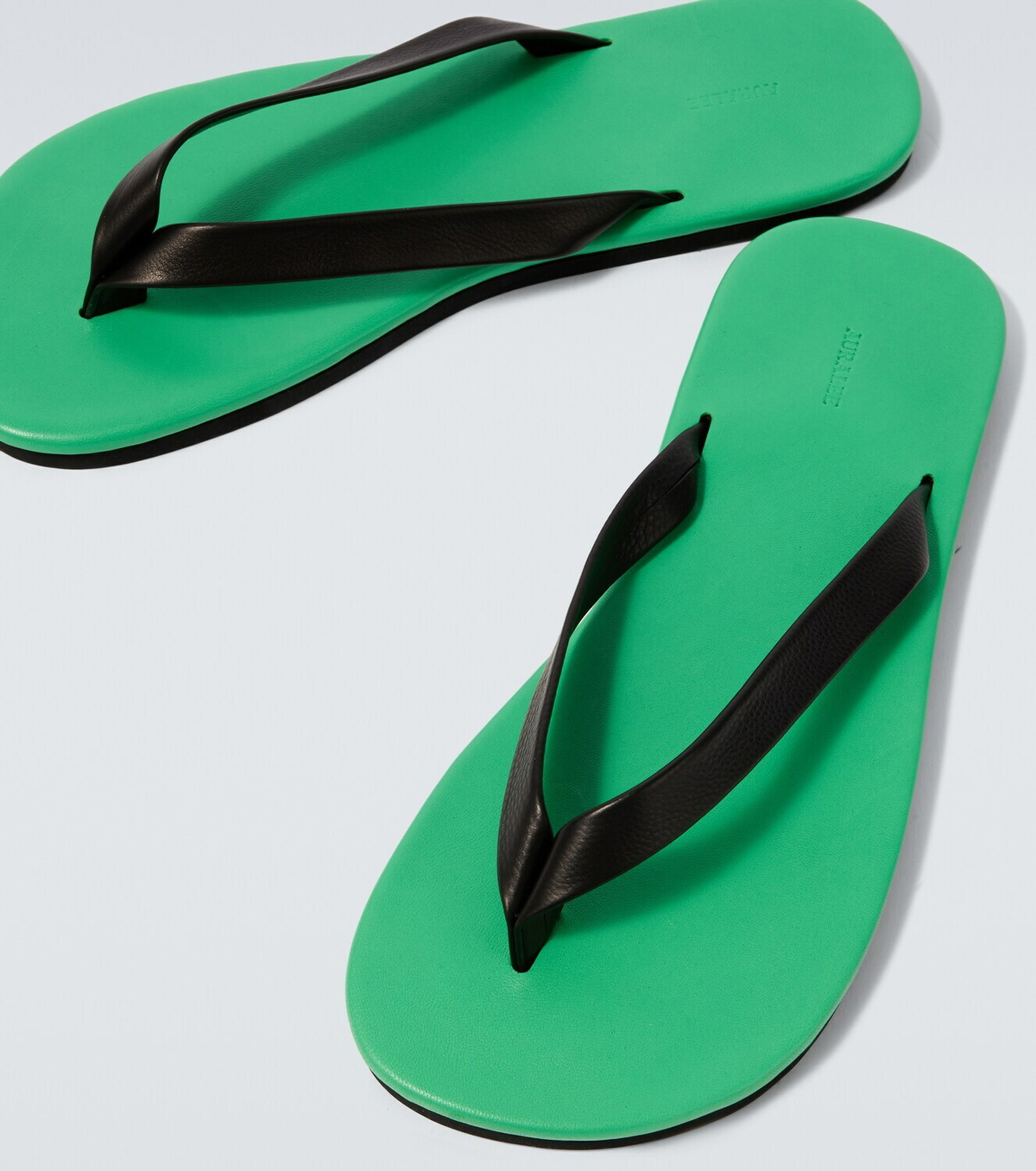 Auralee Leather thong sandals