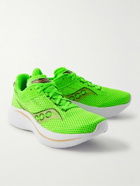 Saucony - Kinvara 14 Rubber-Trimmed Mesh Running Sneakers - Green