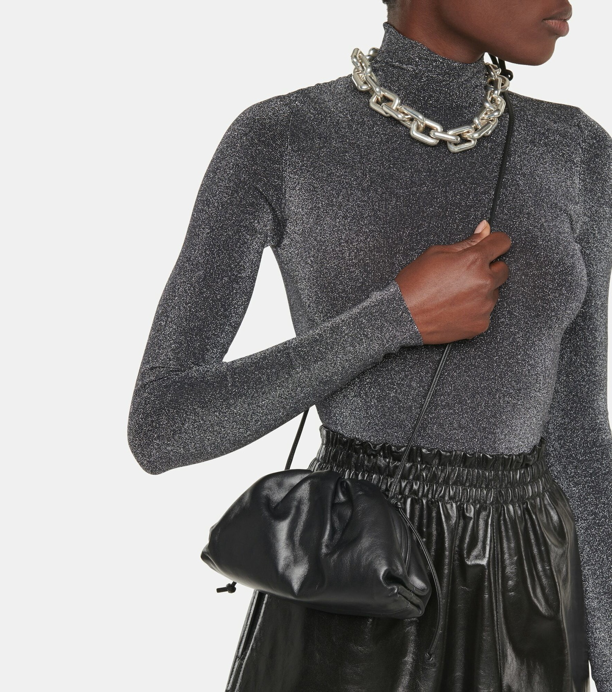 Bottega Veneta - Pouch Mini leather shoulder bag