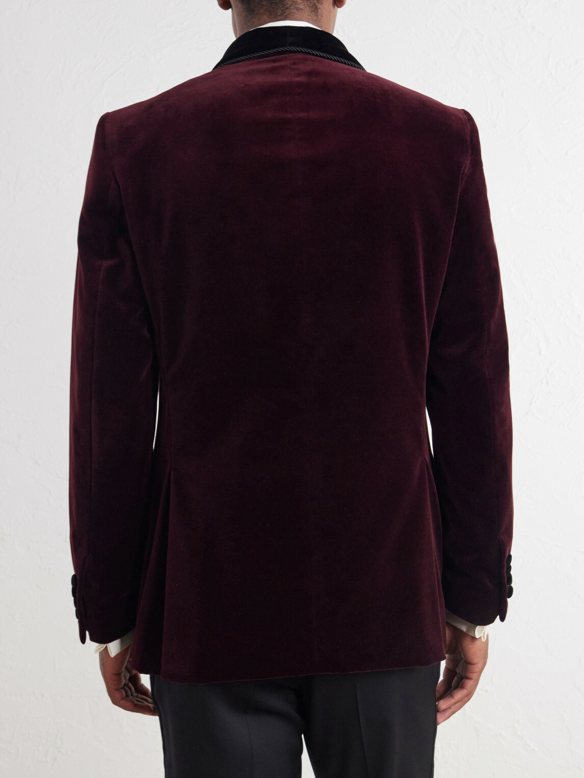 Favourbrook - Cotton-Velvet Tuxedo Jacket - Burgundy