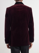 Favourbrook - Cotton-Velvet Tuxedo Jacket - Burgundy