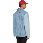 Vetements Blue Levis Edition Open Back Denim Shirt