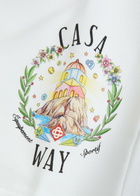 Casablanca Casa Way Printed Cotton Shorts White