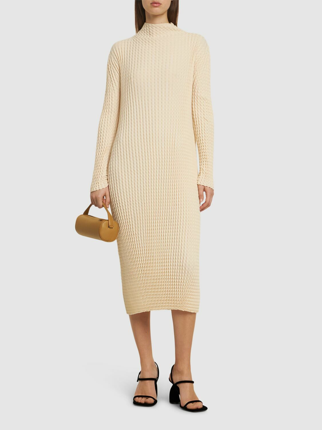 knee length dresses for ladies Aria Crepe Midi Dress – The Normal Brand main image 1