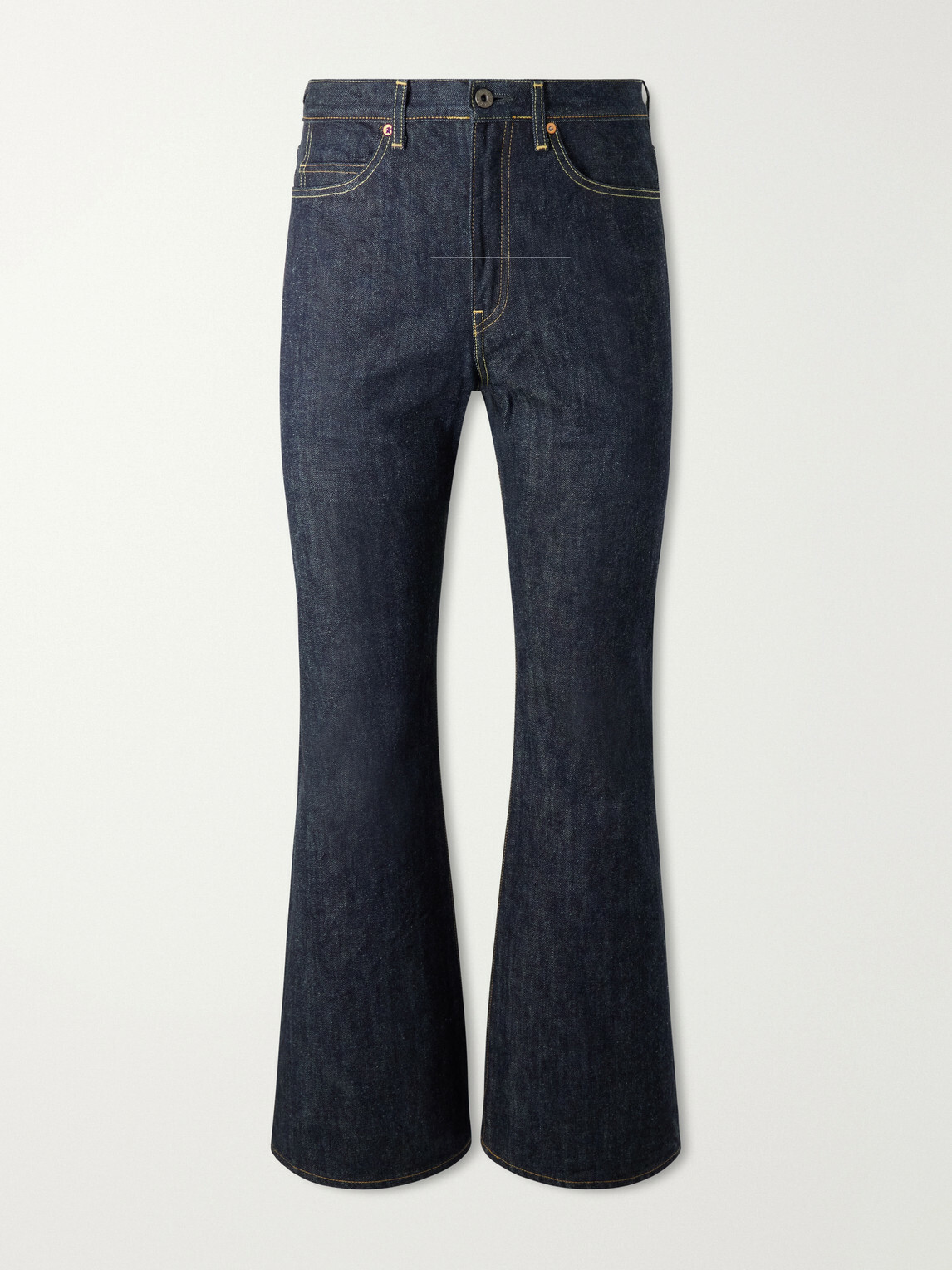 KAPITAL - Okabello Straight-Leg Flared Jeans - Blue