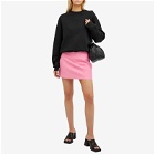 Jil Sander Women's Compact Knit Mini Skirt in Electric Pink