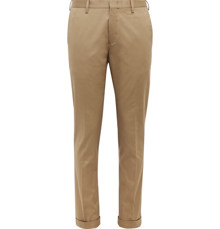 Photo: Paul Smith - Slim-Fit Stretch-Cotton Twill Trousers - Neutrals