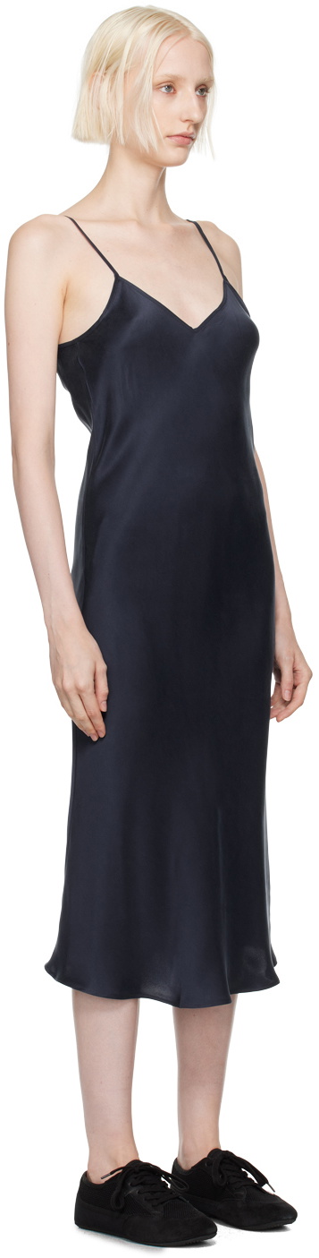 navy blue dress for baby girl Silk Laundry Navy 90's Slip Dress Silk Laundry