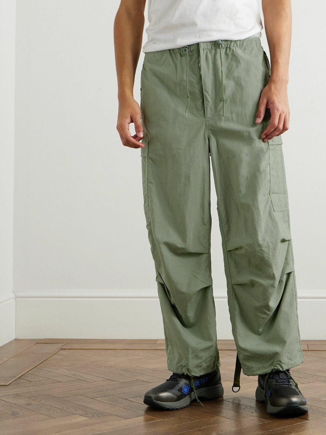 Beams Plus - Straight-Leg Nylon Cargo Trousers - Green Beams Plus