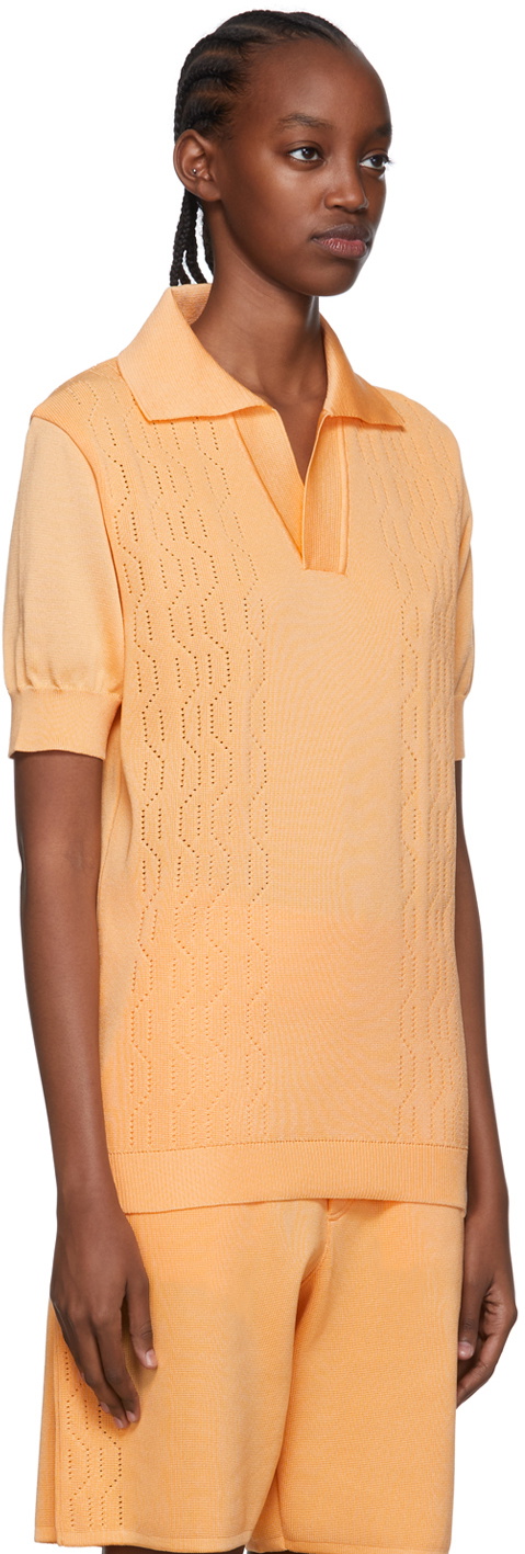 Bianca Saunders Orange Farah Edition Gibbs Polo
