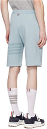 Thom Browne Blue 4-Bar Shorts
