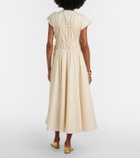 Tove Ceres gathered cotton midi dress