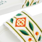 Casablanca Women's Embroidered Terry Slides in White