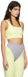HÉROS SSENSE Exclusive Yellow Recycled Polyester Sport Top