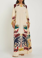 Etro Printed Chiffon Maxi Cover-up Dress Multicoloured