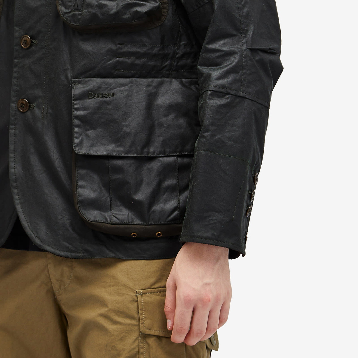 Barbour Men's TO KI TO Outland Wax Jacket in Sage Barbour