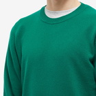 Norse Projects Men's Sigfred Lambswool Crew Knit in Bottle Green