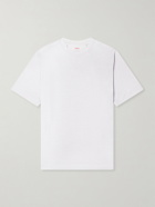 SEASE - Runner Logo-Print Merino Wool T-Shirt - Gray