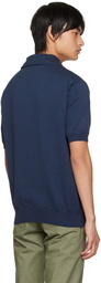 Carlota Barrera Navy Crewneck Polo