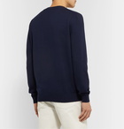 A.P.C. - Logo-Intarsia Cotton Sweater - Blue