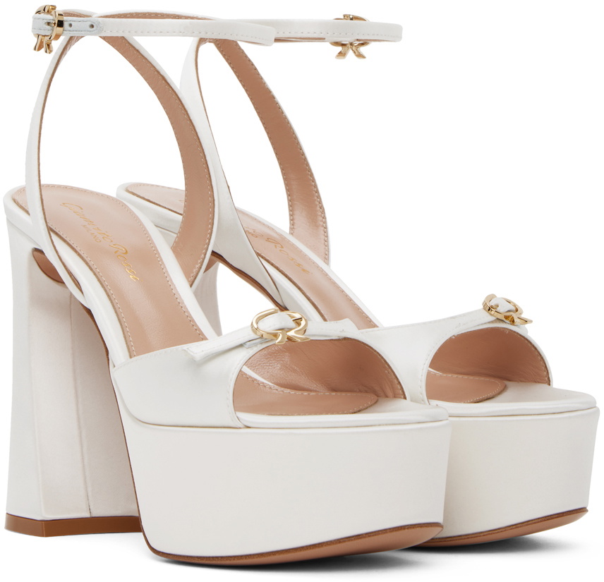 Gianvito Rossi White Maddy Heeled Sandals Gianvito Rossi