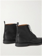 George Cleverley - Toby Suede Brogue Boots - Black
