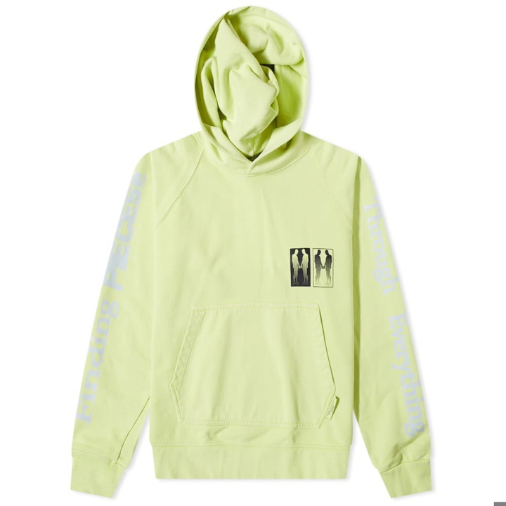 Photo: Homework Men's Finding Pieces Hoody in Shadow Lime