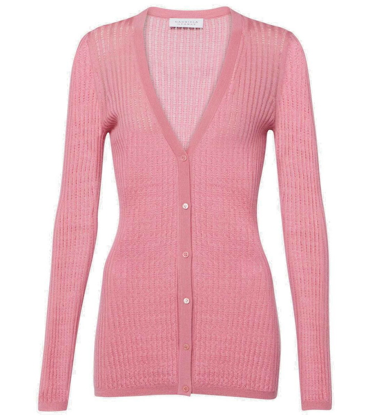 Photo: Gabriela Hearst Emma pointelle cashmere and silk cardigan