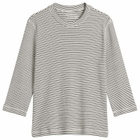 Nothing Written Women's Striped Cotton T-Shirt in Black